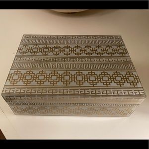 Gold Art Deco glass box